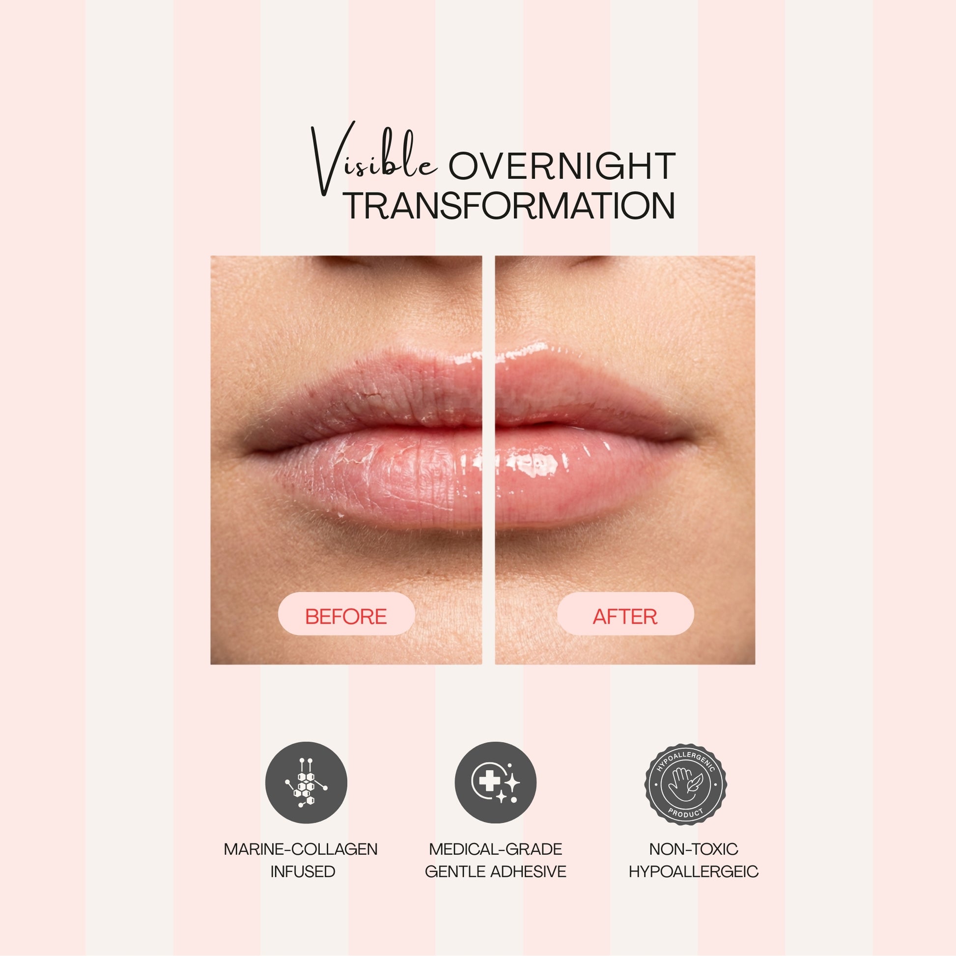 Lip hydrating mouth tape for sleeping women 