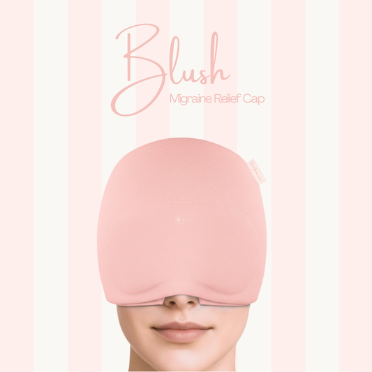 Luxe Migraine Relief Cap With Built In Eye Mask, Premium 360° Medical-Grade Gel Gentle Compression and Soft Breathable Fabric. Long-Lasting Headache Relief Cap. Luxury Gift Box + Storage Bag Included.