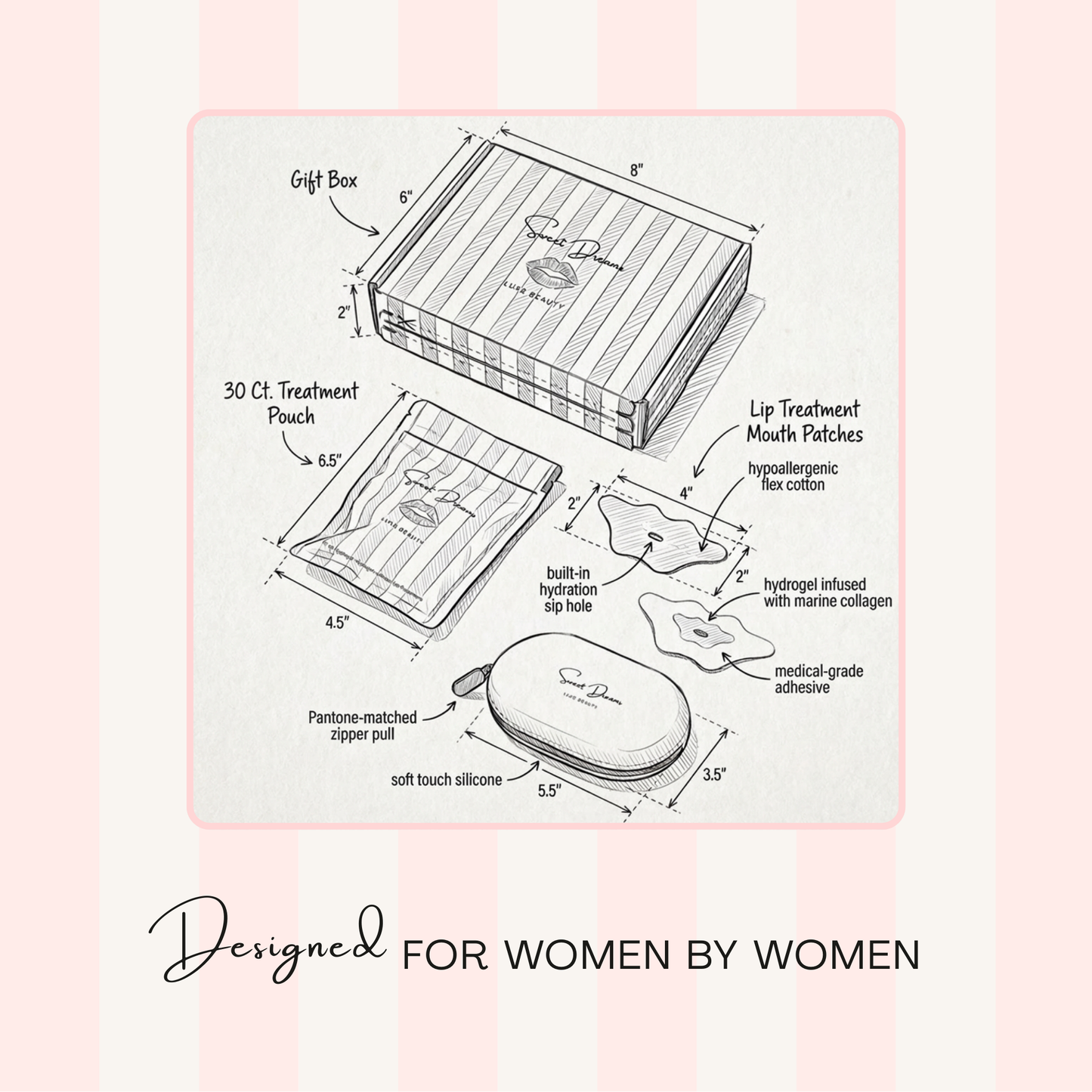 SD Luxe [Hydrogel + Collagen] Beauty Sleep Lip Treatment - Starter Kit