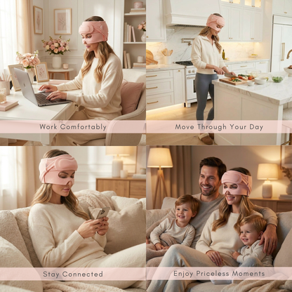 SD Luxe Temperature Therapy Cap - BLUSH — Luxury Comfort for Head & Sensory Relief