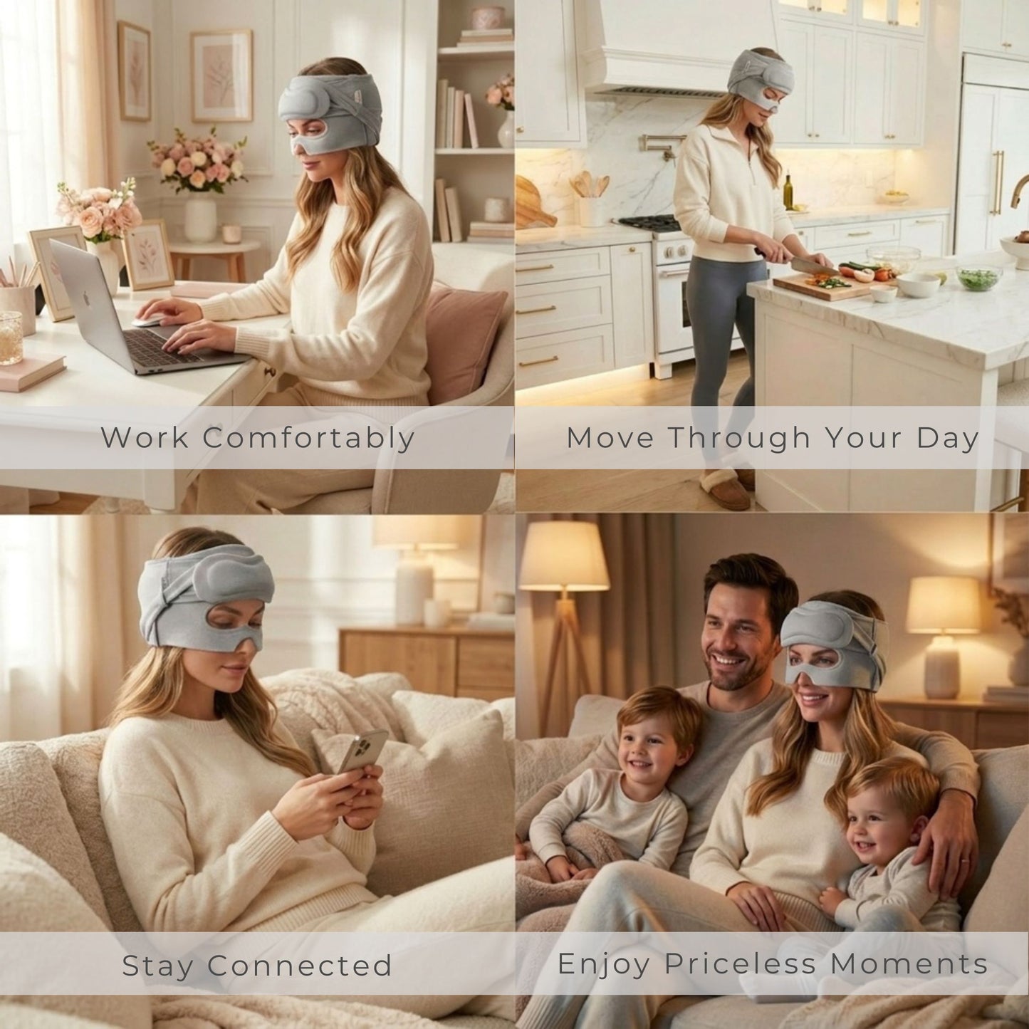 SD Luxe Temperature Therapy Cap - SLATE — Luxury Comfort for Head & Sensory Relief