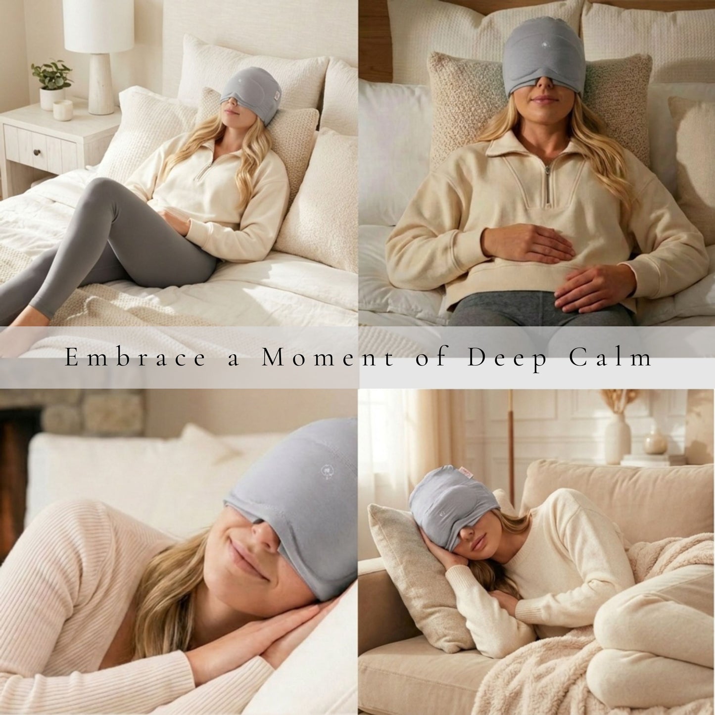SD Luxe Temperature Therapy Cap - SLATE — Luxury Comfort for Head & Sensory Relief